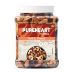 Pureheart Nutmix Salt & Sweet Dry Fruits (1 kg) Premium Salted Mix Nuts (Cashews, Almonds, Raisins, Cranberries) Delicious & Crunchy Mixed Dry Fruits - Fast Shipping to USA & Canada