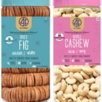 41 FOODS Premium Dry Fruits and Nuts Combo of Healthy Fresh Cashews Figs Nutritious Delicious Crunchy Kaju Anjeer 200Gm X 2 400GM - Fast Shipping to USA & Canada