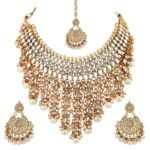 Shining Diva Fashion Latest Stylish Choker Traditional Pearl Kundan Necklace Jewellery Set for Women - Fast Shipping to USA & Canada
