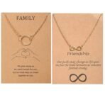 Fashion Frill Elegant Circular Gold Plated Attractive Pendant Necklace For Girls Women Combo of 2 - Fast Shipping to USA & Canada