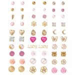 Fashion Frill Earrings For Women Fashion Butterfly Flower Studs Earrings For Women Girls Love Gifts Earrings Combo Set Jewellery 30 Pair of Earrings - Fast Shipping to USA & Canada