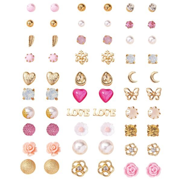 Fashion Frill Earrings For Women Fashion Butterfly Flower Studs Earrings For Women Girls Love Gifts Earrings Combo Set Jewellery 30 Pair of Earrings - Fast Shipping to USA & Canada