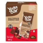 Yogabar Energy Bars Chocolate Chunk | Multigrain Daily Protein Snack | High Energy & Nutrition Bars | 8g Protein & 7g Fibre Protein bars | Pack of 10 x 35g Energy Bars | No Preservatives - Fast Shipping to USA & Canada