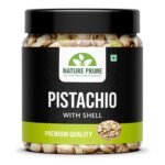 Nature Prime Premium California Roasted Salted Pistachios | 200 g | Pista, Dry Fruits, Pistachios, Nutritious & Crunchier Pista Nuts, Tasty & Healthy Snacks (JAR PACK) - Fast Shipping to USA & Canada