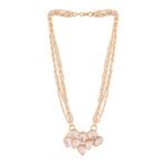 ACCESSHER Traditional Gold Plated Kundan and Moti Multistranded Long Necklace for Women and Girls, Elegant Bridal, Festive, and Special Occasion Jewelry, Pack of 1 - Fast Shipping to USA & Canada