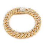 Fashion Frill Stylish Bracelet For Men Women Gold Plated American Diamond Studded Charming Golden Bracelets For Women Girls Men Boys Jewellery Accessories Love Gifts - Fast Shipping to USA & Canada