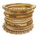 YouBella Antique Look Jewellery Gold Plated Traditional Bracelet Bangles Set for Women - Fast Shipping to USA & Canada