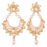 AccessHer Gold Plated Traditional Ethnic Kundan Chaandbali Earrings for Women - Fast Shipping to USA & Canada
