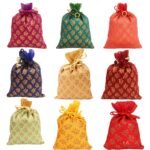 Touchstone Multicolor Petal Drawstring Bags Set of 9 ? Fast Shipping to USA & Canada