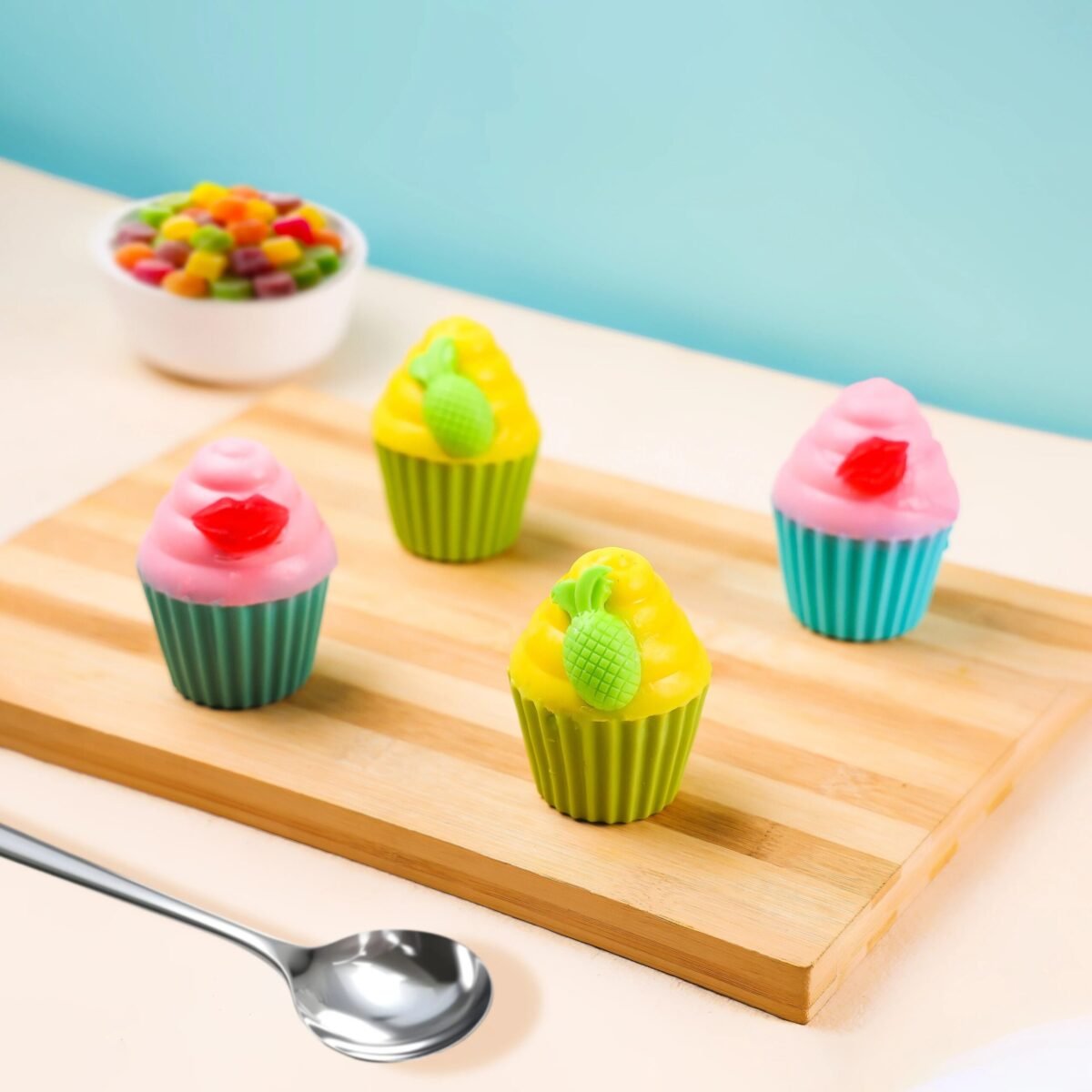 Sage & Herbs Shea Butter Cup Cake Soap - Fast Shipping to USA & Canada - Image 3