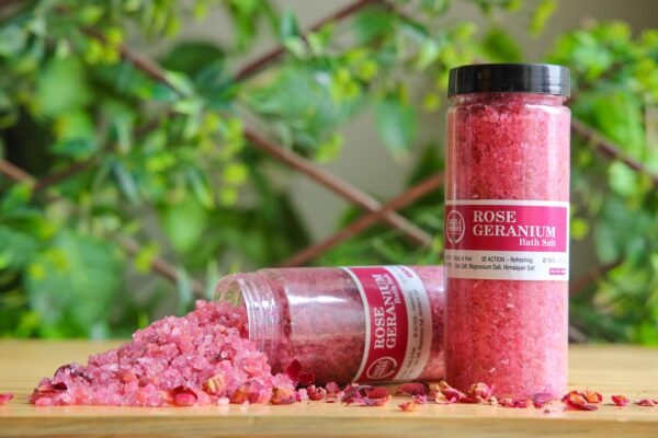 Sage & Herbs Rose Geranium Bath Salt - Fast Shipping to USA & Canada