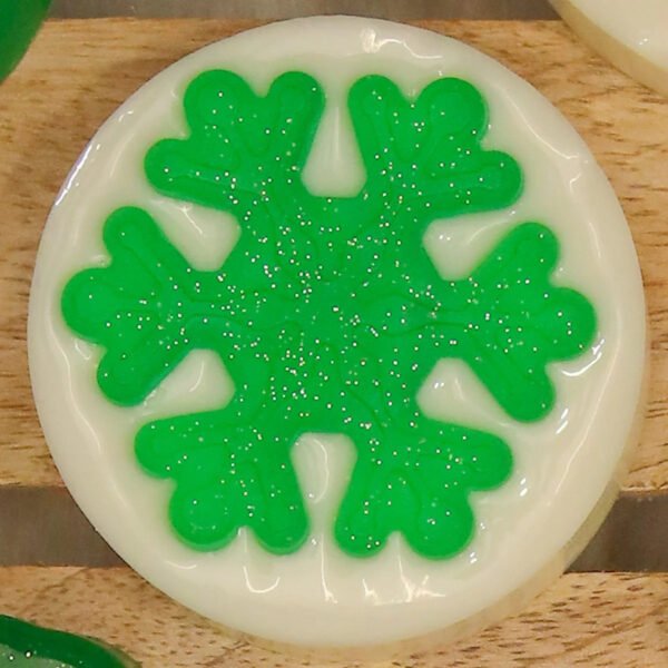 Sage & Herbs Christmas Snow Flake Soap - Fast Shipping to USA & Canada