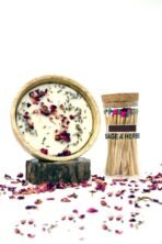 Sage & Herbs Aroma Rose Petal & Lavender Buds With Long Matchsticks - Fast Shipping to USA & Canada