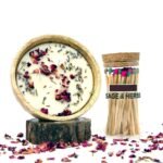 Sage & Herbs Aroma Rose Petal & Lavender Buds With Long Matchsticks - Fast Shipping to USA & Canada