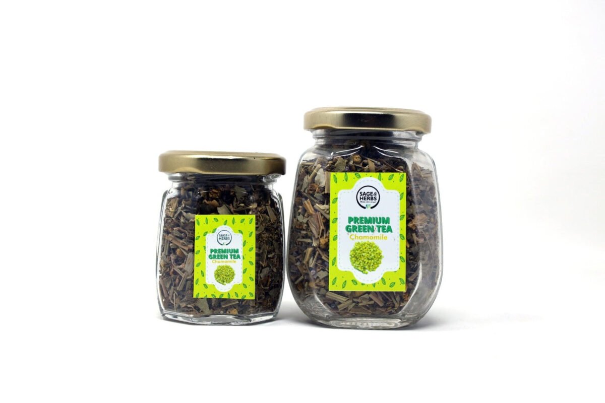 Sage & Herbs Premium Green Tea (Chamomile) - Fast Shipping to USA & Canada - Image 2