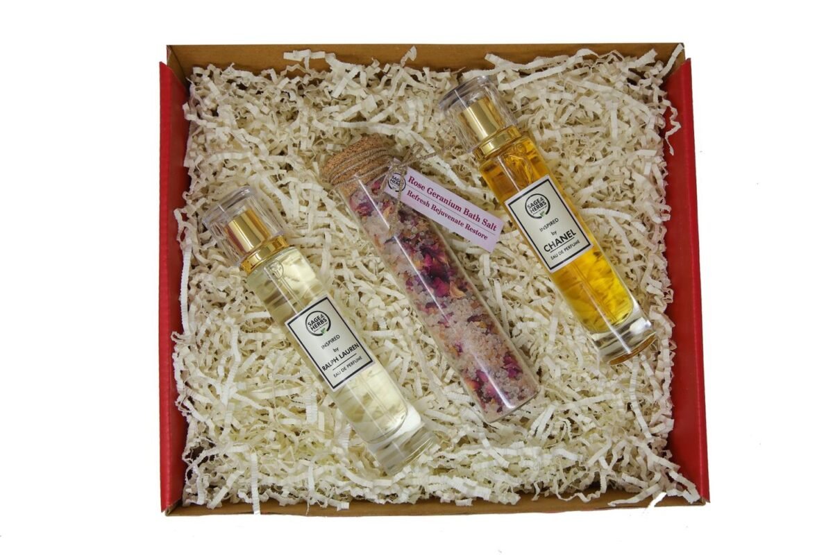 Sage & Herbs Luxury Perfume & Bath Ritual Hamper - Fast Shipping to USA & Canada - Image 2