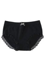 GIRNARI ENTERPRISE Seamless Mid Waist Panty Traceless Girls Underwear Ladies Cotton Crotch Skin Friendly Antibacterial Breathable Lace Edge - Fast Shipping to USA & Canada - Image 2