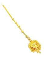 SMARNN Gold Plated Mang Tikka for Women - Fast Shipping to USA & Canada - Image 2