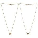 Brado Gold-Plated Black AD Heart Pendant Combo (2) - Fast Shipping to USA & Canada - Image 2