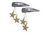 Gold Hair Clip Star Starfishes Hair Clip Pair Boho Hair Jewelry Accessories Christmas Gift Set for Kids Girls Women - Fast Shipping to USA & Canada