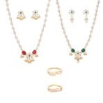 Brado Pearl Necklace Combo (Red/Green) Pack of 4 - Fast Shipping to USA & Canada - Image 2