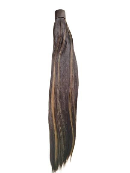 BELLA HARARO Synthetic High Temperature Fibre 24Inch Wrap Around Ponytail Hair Extension (Highlight) For Women & Girls - Fast Shipping to USA & Canada