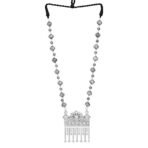 Shreyadzines Traditional German Silver Boho Designer Oxidized Silver Ghungroo Statement Choker Necklace Women. - Fast Shipping to USA & Canada - Image 2