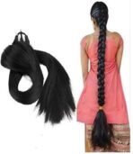 VIEWS Nice Look Paranda Choti Black Colour 26 inch Instant Ready Hair Extension - Fast Shipping to USA & Canada