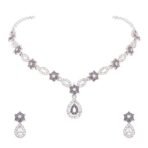 Brado Silver AD Choker Pendant & Earrings - Fast Shipping to USA & Canada - Image 2