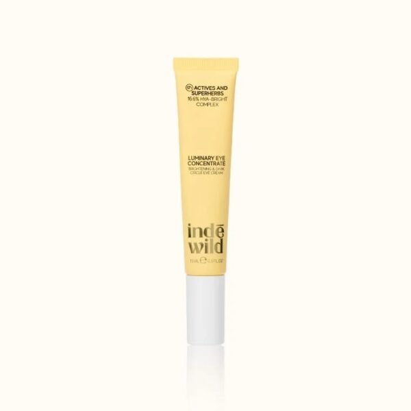 ind? wild Luminary Eye Concentrate (15ml) | Brightening & Dark Circle Eye Cream | With Niacinamide, Vitamin C, Peptides, Arnica & Turmeric | Reduces Fine Line & Wrinkles | For All Skin Types - Fast Shipping to USA & Canada
