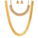 ZENEME Jewellery Set Gold Plated Traditional Temple Coin Maharani Necklace Set & Red Green Temple Coin Necklace Set With Earring Jewellery For Women and Girls - Fast Shipping to USA & Canada - Image 2