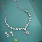 Brado Rose Gold & Silver AD Choker Necklace Combo - Fast Shipping to USA & Canada - Image 6