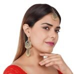 Shreyadzines Stylish Navratri Garba Sale Oxidized Oxidised Silver Maang Tikka Earrings Combo for Women and Girls - Fast Shipping to USA & Canada - Image 3