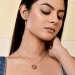 VOYLLA Voyage Moonlit Glam Gold Pendant|Women With Chain Pendants|Pendants For Women|Chic|Travel|Everyday|Stylish|Gift for Women| - Fast Shipping to USA & Canada - Image 4