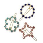 ANNACREATIONS Women's Pearl Word Hair Clips, Rhinestone Crystal Letter Hair Pins Hair Accessories for Girls & Women (Lock Stone 6) 6 Pieces - Fast Shipping to USA & Canada - Image 3