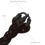 VIEWS Nice Look Paranda Choti Black Colour 26 inch Instant Ready Hair Extension - Fast Shipping to USA & Canada - Image 3