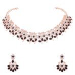 Brado Rose Gold Square Crystal AD Choker - Fast Shipping to USA & Canada - Image 2