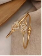 Brado 3 Pair Gold Plated AD Bangle Set - Fast Shipping to USA & Canada - Image 3