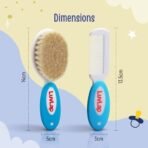 LuvLap Baby Comb & Brush Set, White & Blue - Fast Shipping to USA & Canada - Image 7