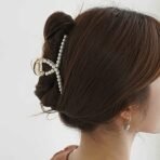 ANNACREATIONS 2 Pcs Pearl Large Hair Claw Clips Long Hair Jaw Clips Clutches Barrettes Hair Accessories for Women and Girls, White - Fast Shipping to USA & Canada - Image 6