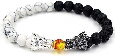 MEENAZ Bracelets for Men and Boys Beads Bracelet for Men | D'Vine Collection Beads Bracelet Stretchable Mens Bracelet | Birthday Gift for Men & Boys Anniversary Gift for Husband - Fast Shipping to USA & Canada