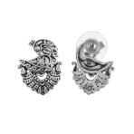 Voylla Morni Mayuri Ear Studs|Oxidised|Party|EveryDay Wear|Studs Earrings for Women| - Fast Shipping to USA & Canada - Image 6