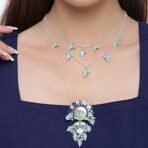 Voylla Silver Brass Bagh E Fiza Blooming Flower Motifs Necklace for Women and Girls - Fast Shipping to USA & Canada - Image 6