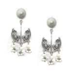 Dulcett Oxidised Earrings for Women | Stylish Black Metal Drop, Hanging & Statement Chandbali Earrings | Handmade Tribal & Traditional Brass Earrings | Drop & Dangler Earrings for Women (Light Weight ) - Fast Shipping to USA & Canada - Image 2