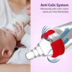 LuvLap Wide Neck Feeding Bottle 150ml, Stars - Fast Shipping to USA & Canada - Image 5