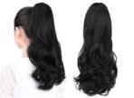 STYLE SOUL Ponytail extension,16 to 18" claw clip hair extensions ponytail Wavy and curly hair Extension Natural Looking Ponytail for Women Black, Black Color, Matte Finish - Fast Shipping to USA & Canada - Image 2