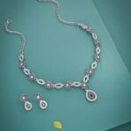 Brado Oxidised Silver Choker Necklace Set with Earrings & Maang Tikka - Fast Shipping to USA & Canada - Image 6
