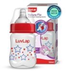 LuvLap Wide Neck Feeding Bottle 150ml, Stars - Fast Shipping to USA & Canada - Image 2