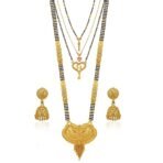 Brado Rose Gold Kundan Choker Necklace Set with Earrings - Fast Shipping to USA & Canada - Image 2