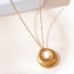 VOYLLA Voyage Moonlit Glam Gold Pendant|Women With Chain Pendants|Pendants For Women|Chic|Travel|Everyday|Stylish|Gift for Women| - Fast Shipping to USA & Canada - Image 3